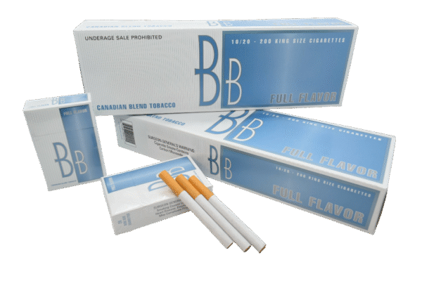 BB Full Flavour Carton and Displayed Packs