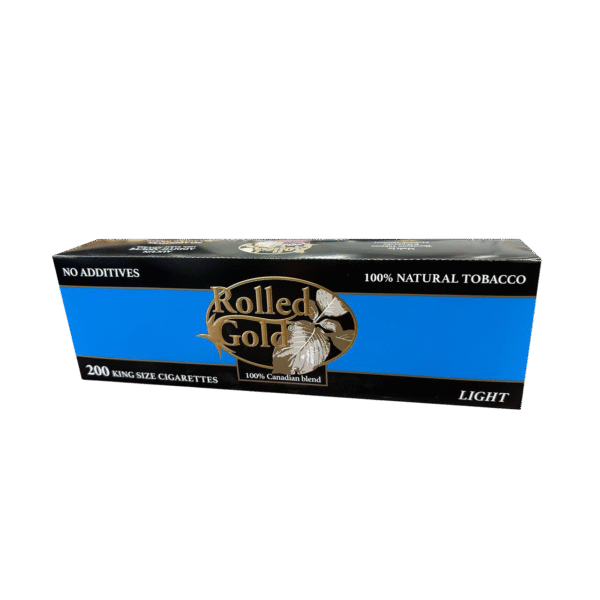 Rolled Gold Light Cigarettes Carton